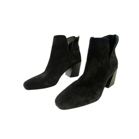 Blondo Stasia Black Suede Waterproof Ankle Boots Booties Winter Sz 8.5 NEW - Picture 3 of 6